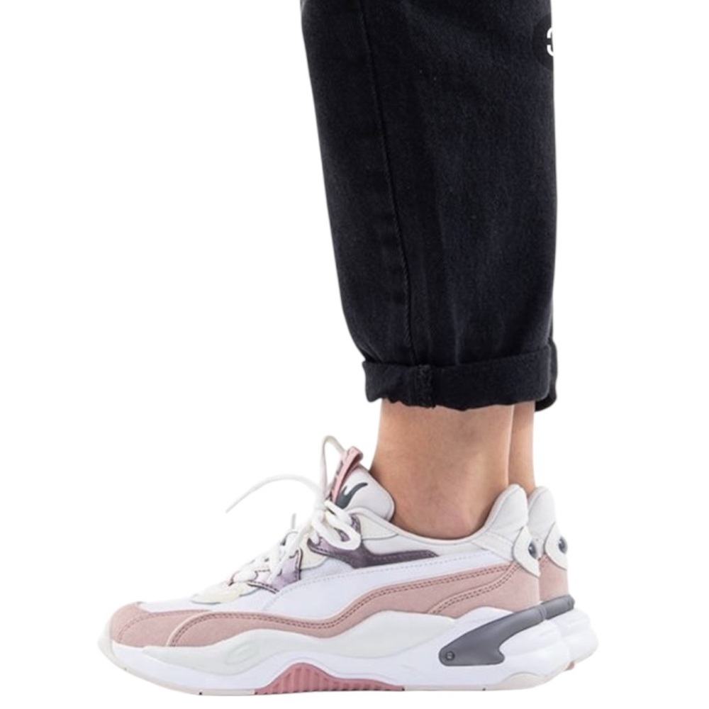 Puma RS-2K Soft Metal Women’s Sneakers in Grey Misty Rose and White - Picture 14 of 14